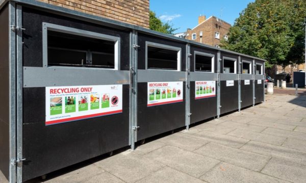 Waste and recycling bin stores