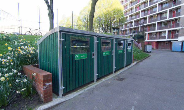 Waste and recycling wheelie bin housings