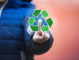 Increase recycling logo