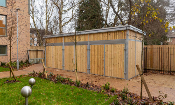 Green Roof Bike Storage at Frank Towell Court