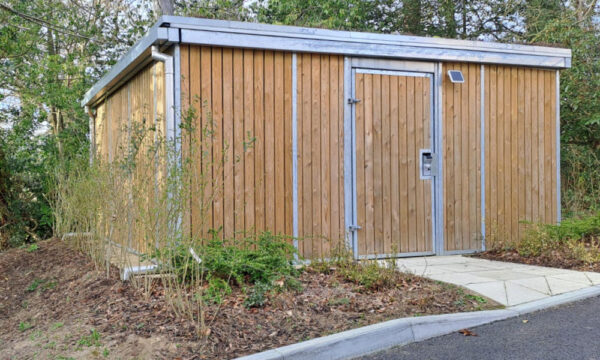 Green Roof Cycle Store at Treetops