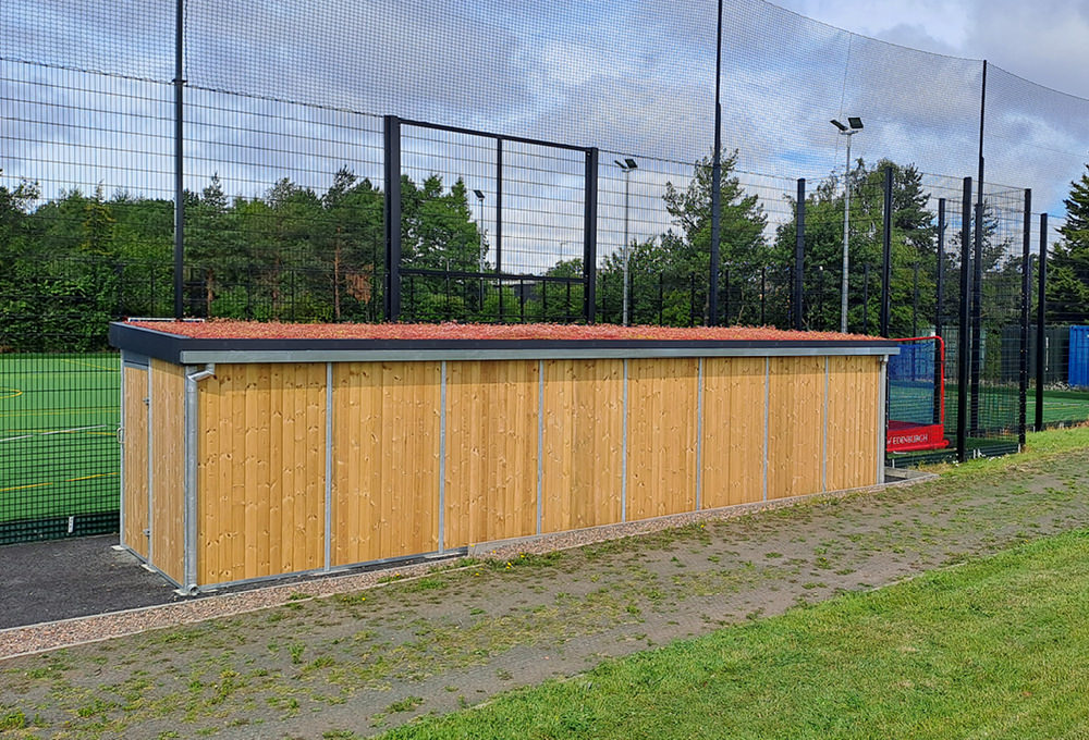Green Roof Storage Unit at Peffermill Playing Fields, University of Edinburgh