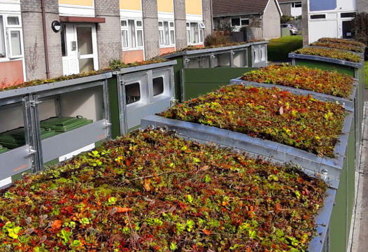 PBL Green Roof Bin Stores
