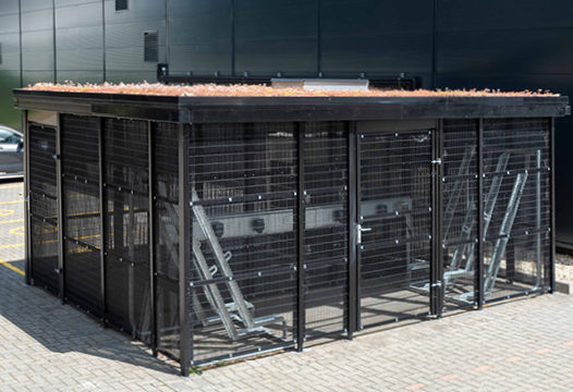 Green Roof Cycle Storage Units - metroSTOR PCH