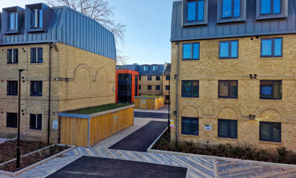Combined bespoke Green Roof Cycle Hub and Bin Store Building