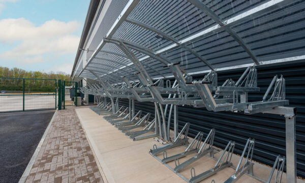 Bike Shelters with Two-tier Bike Racks