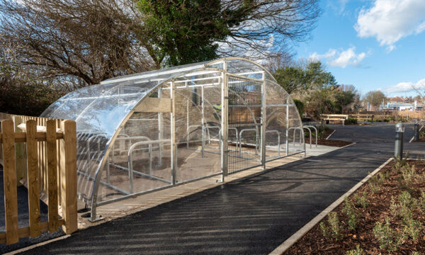 Enclosed Bike Shelter