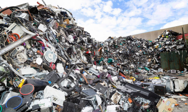 Landfill full of electricals