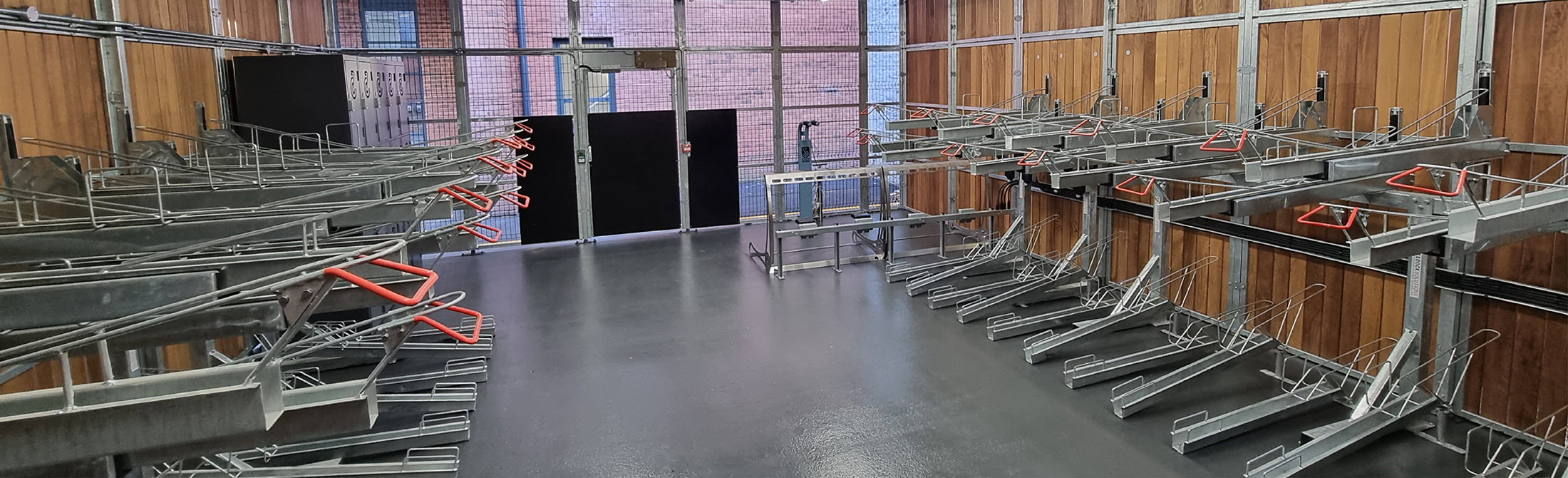 Two-tier bike parking