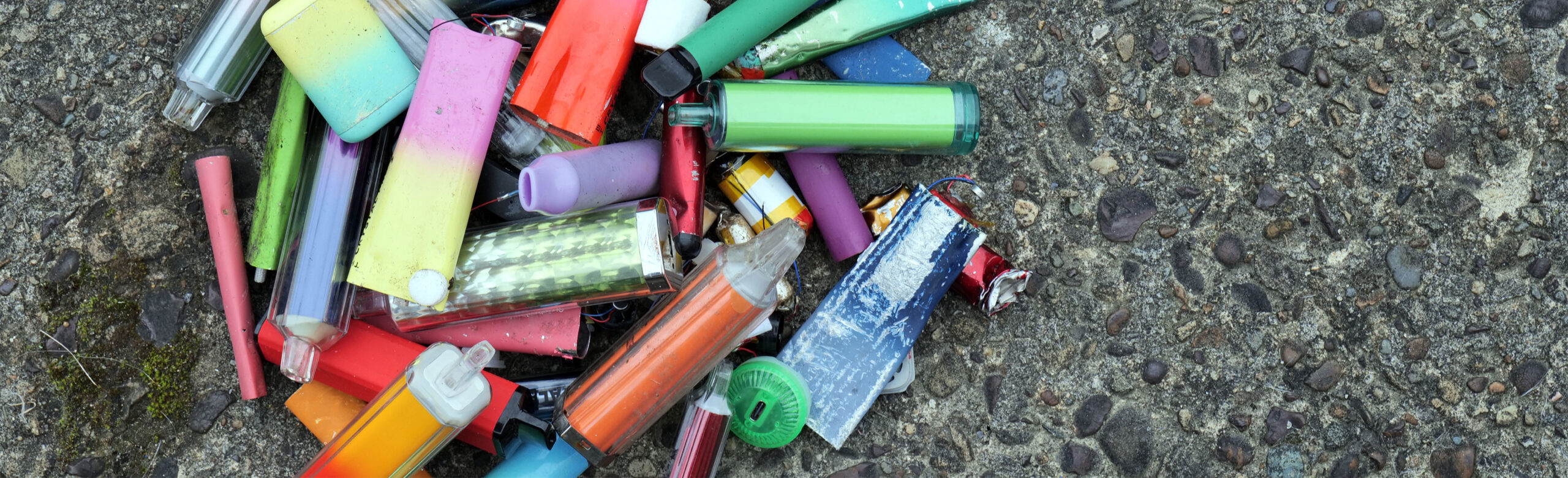 Discarded Disposable Vapes