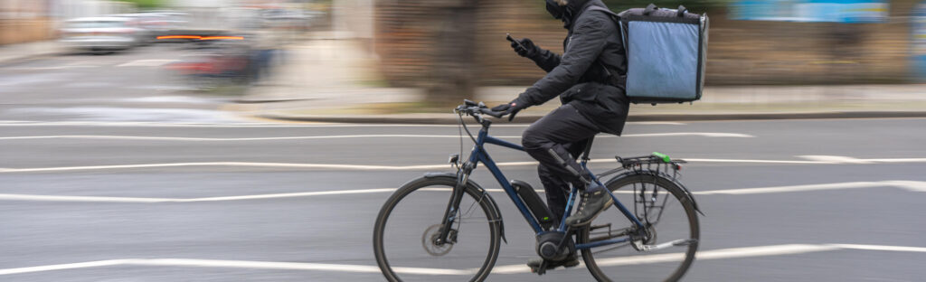 Food delivery on E-bike