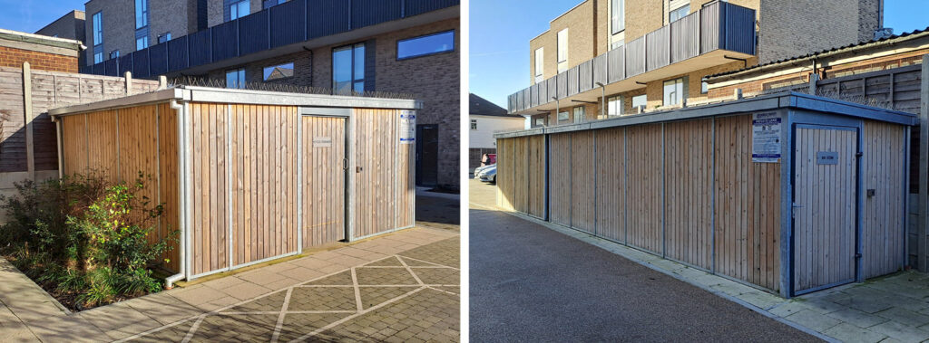 Bike hub & Bin store building