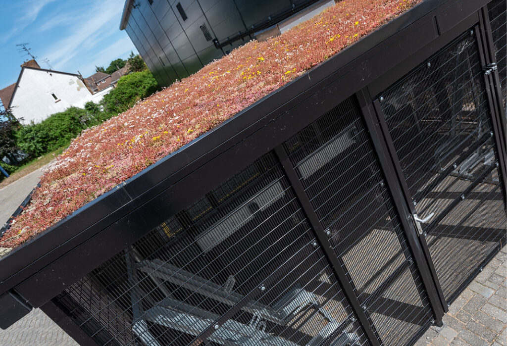 Bike Hub with Green Roof