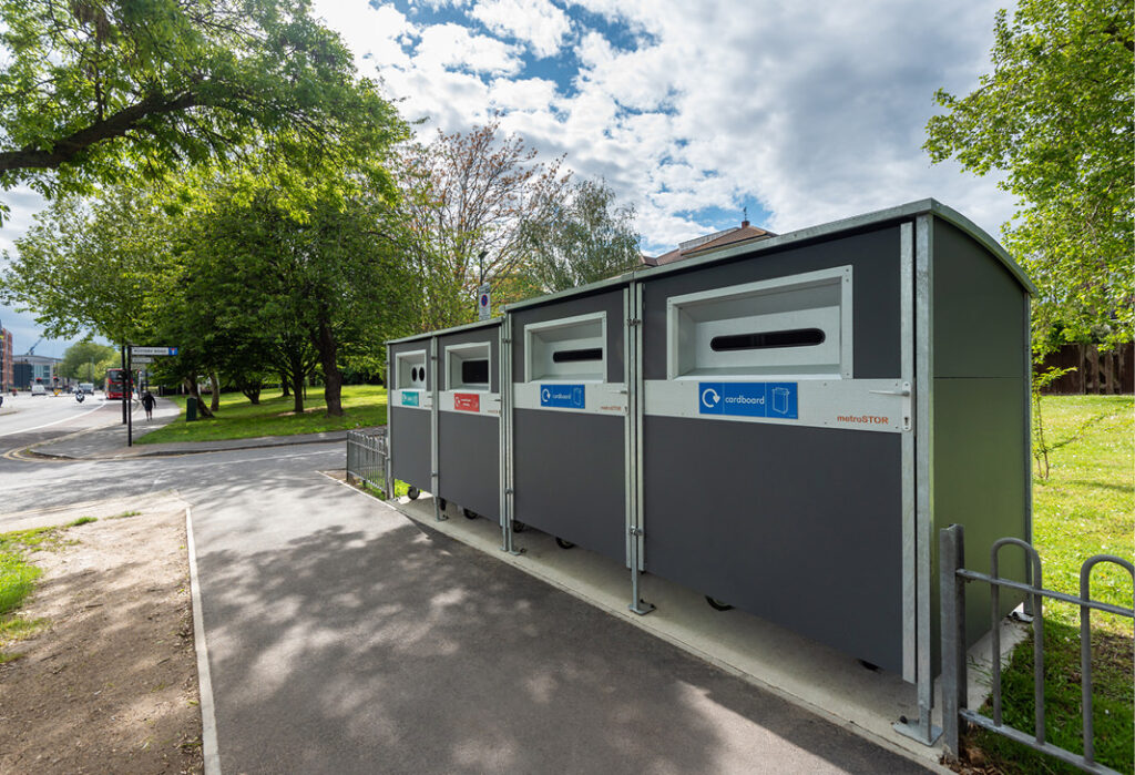 Bin storage housing