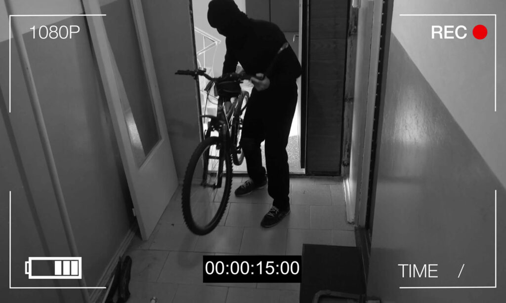 Bike theft CCTV 