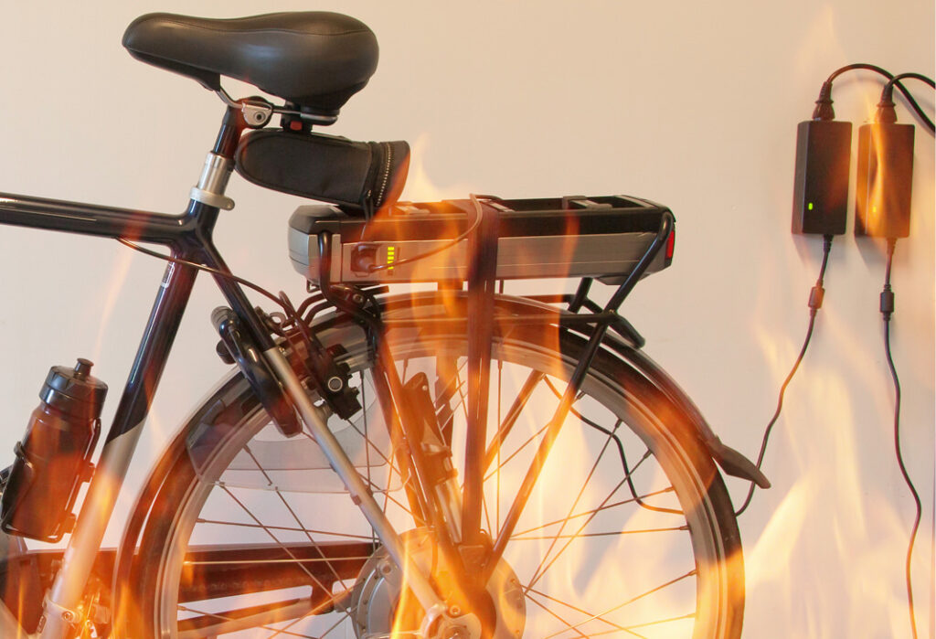 E-bike fire